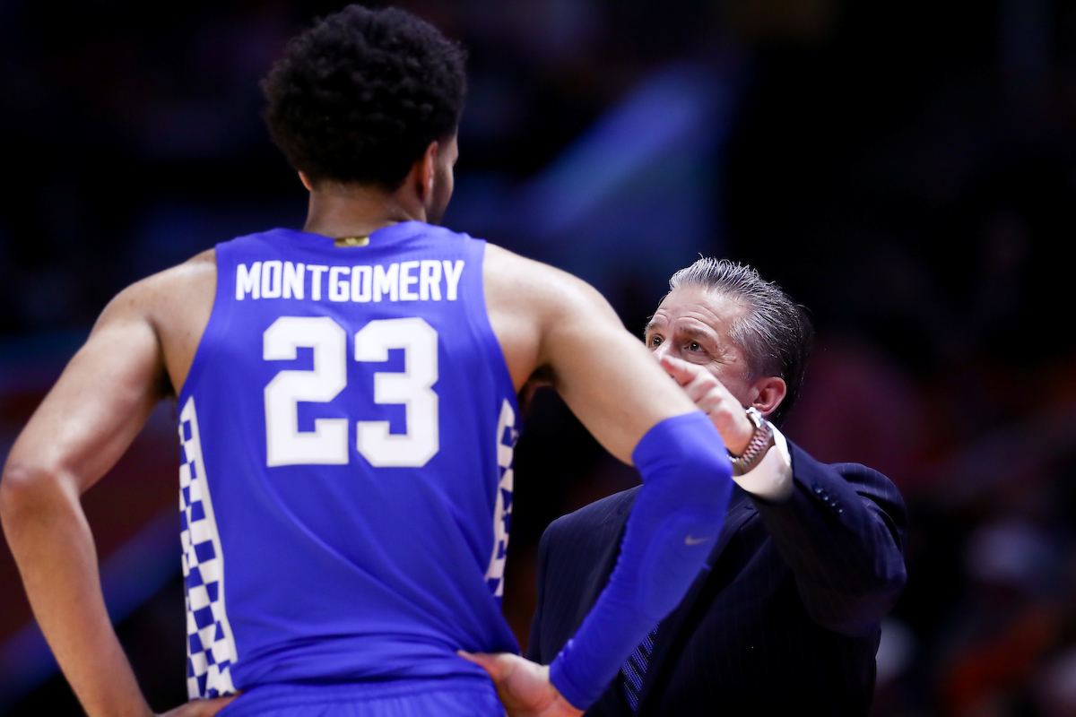 EJ Montgomery. John Calipari.

Kentucky beat Tennessee, 77-64.

Photo by Elliott Hess | UK Athletics