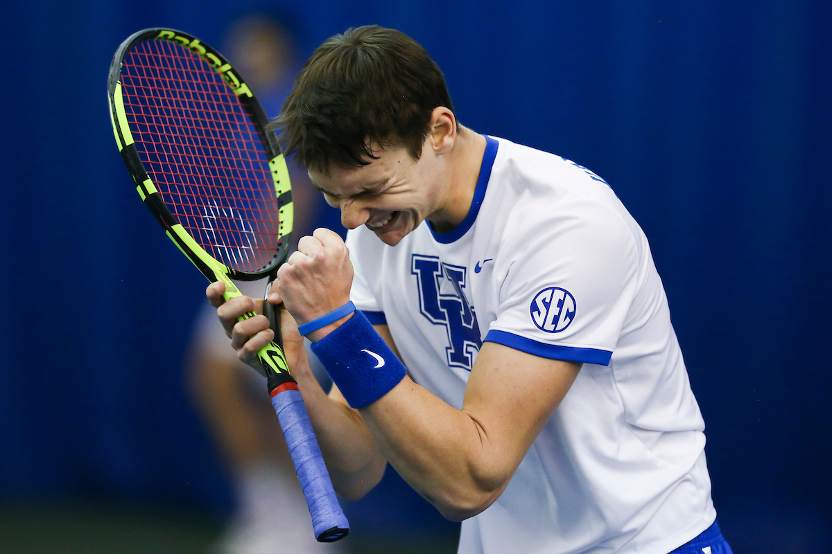 Cesar Bourgois.

Kentucky beat Memphis 4-1.

Photo by Chet White | UK Athletics