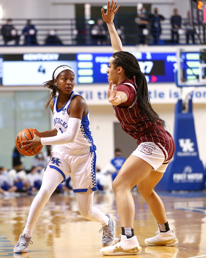 Robyn Benton.

Kentucky loses to South Carolina 59-50.

Photo by Grace Bradley | UK Athletics