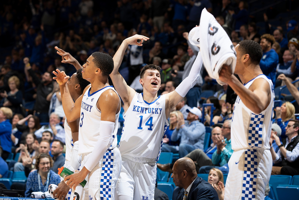 Tyler Herro. Team.

The University of Kentucky men's basketball team beats South Carolina 76-48.

Photo by Chet White| UK Athletics
