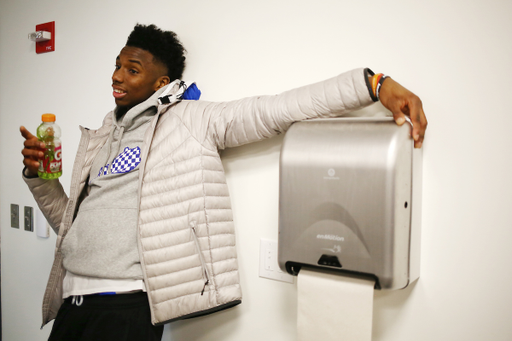 Hamidou Diallo.

The University of Kentucky men's basketball had a morning shoot around at Scottrade Center and afternoon practice at St. Louis University. 

Photo by Chet White | UK Athletics