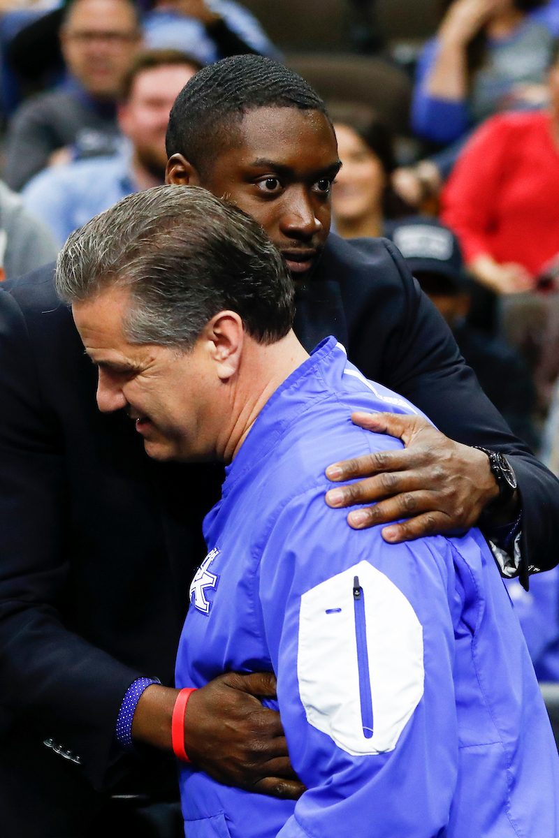 Stacey Poole. John Calipari.

Practice and pressers. 

Photo by Chet White | UK Athletics