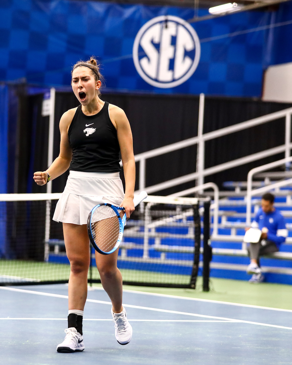Maialen Morante. 

Kentucky beats Miami 7-0.

Photo by Eddie Justice | UK Athletics