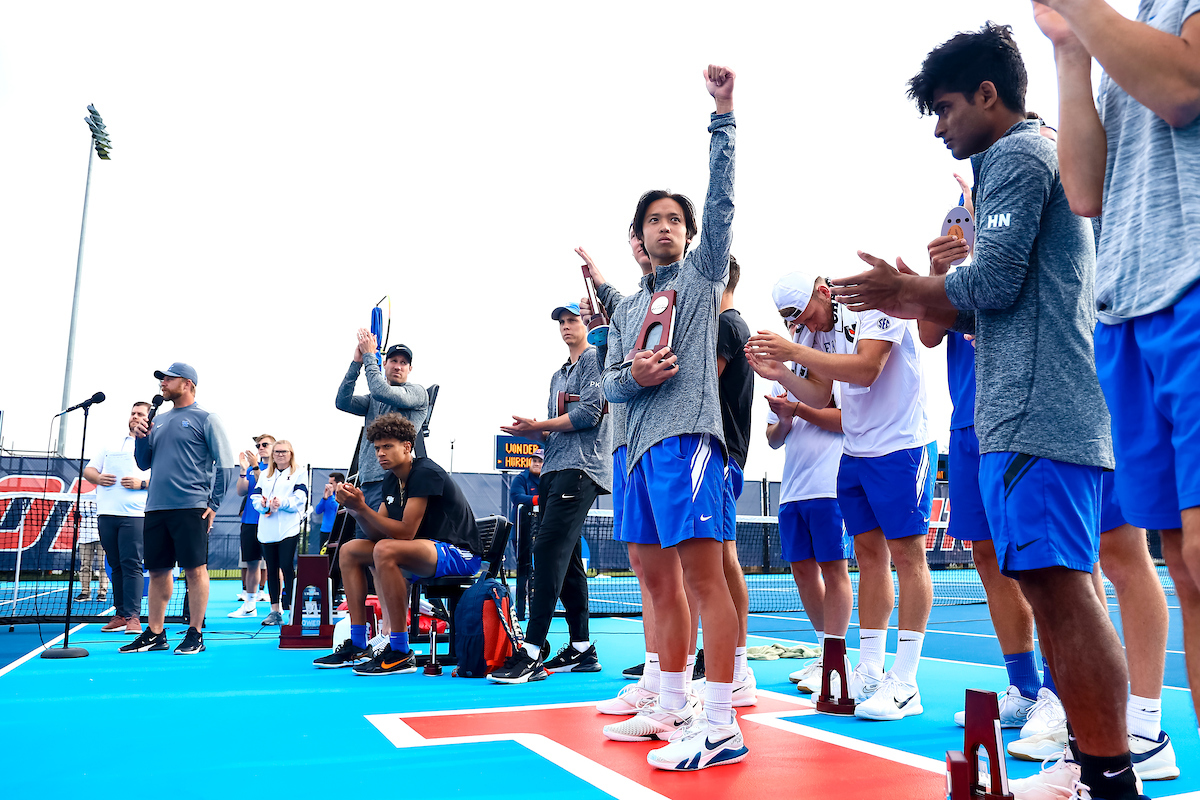 Team.

Kentucky falls to Virginia 4-0 at the National Championship.

Photo by Eddie Justice | UK Athletics