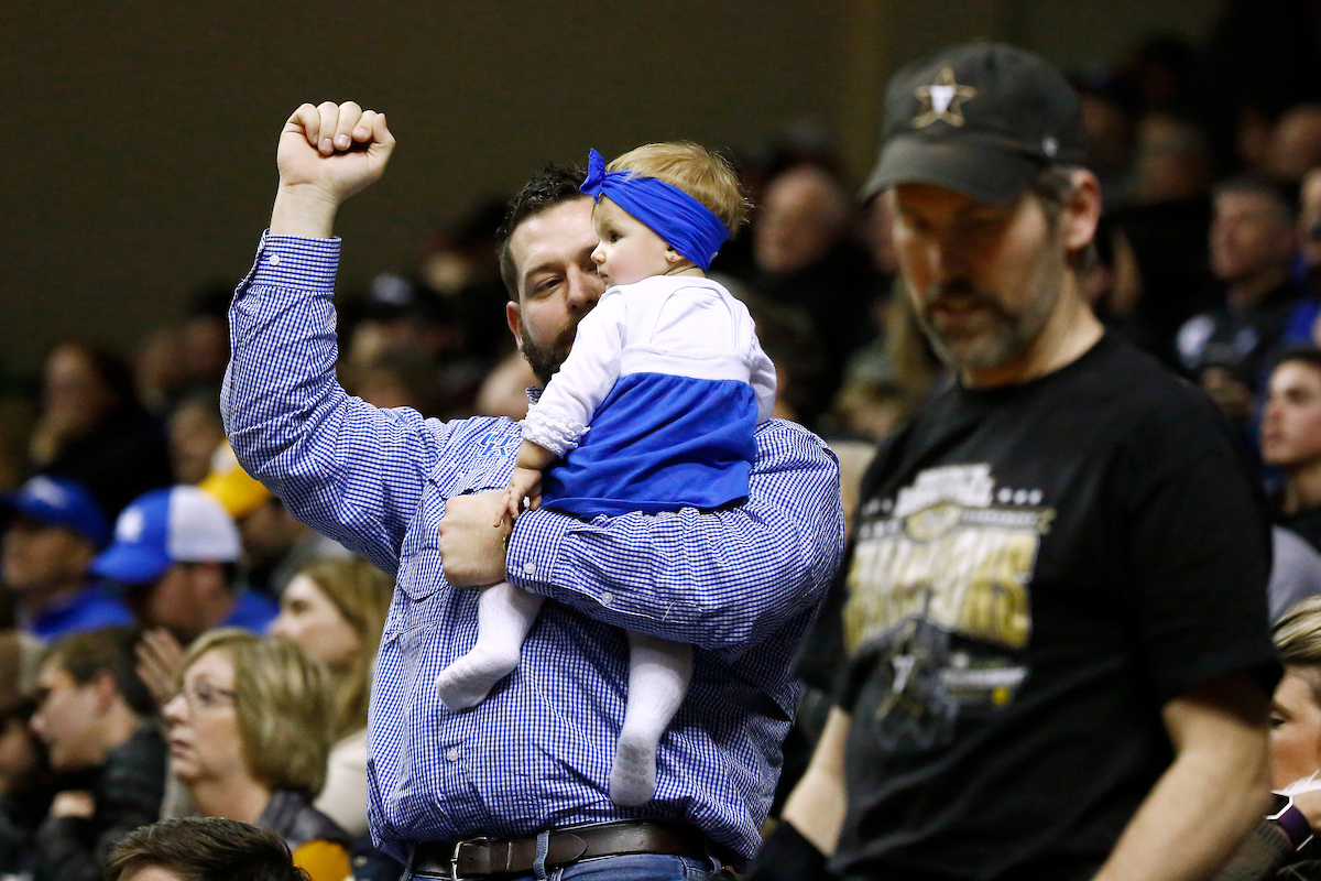 Fans.

The University of Kentucky men's basketball team beat Vanderbilt 74-67 at Memorial Gymnasium in Nashville, TN., on Saturday, January 13, 2018.

Photo by Chet White | UK Athletics
