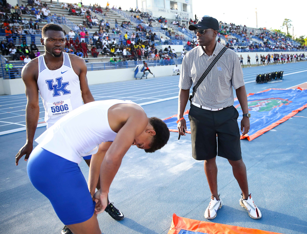 during the Pepsi Florida Relays at James G. Pressly Stadium on Friday, March 29, 2019 in Gainesville, Fla. (Photo by Matt Stamey)