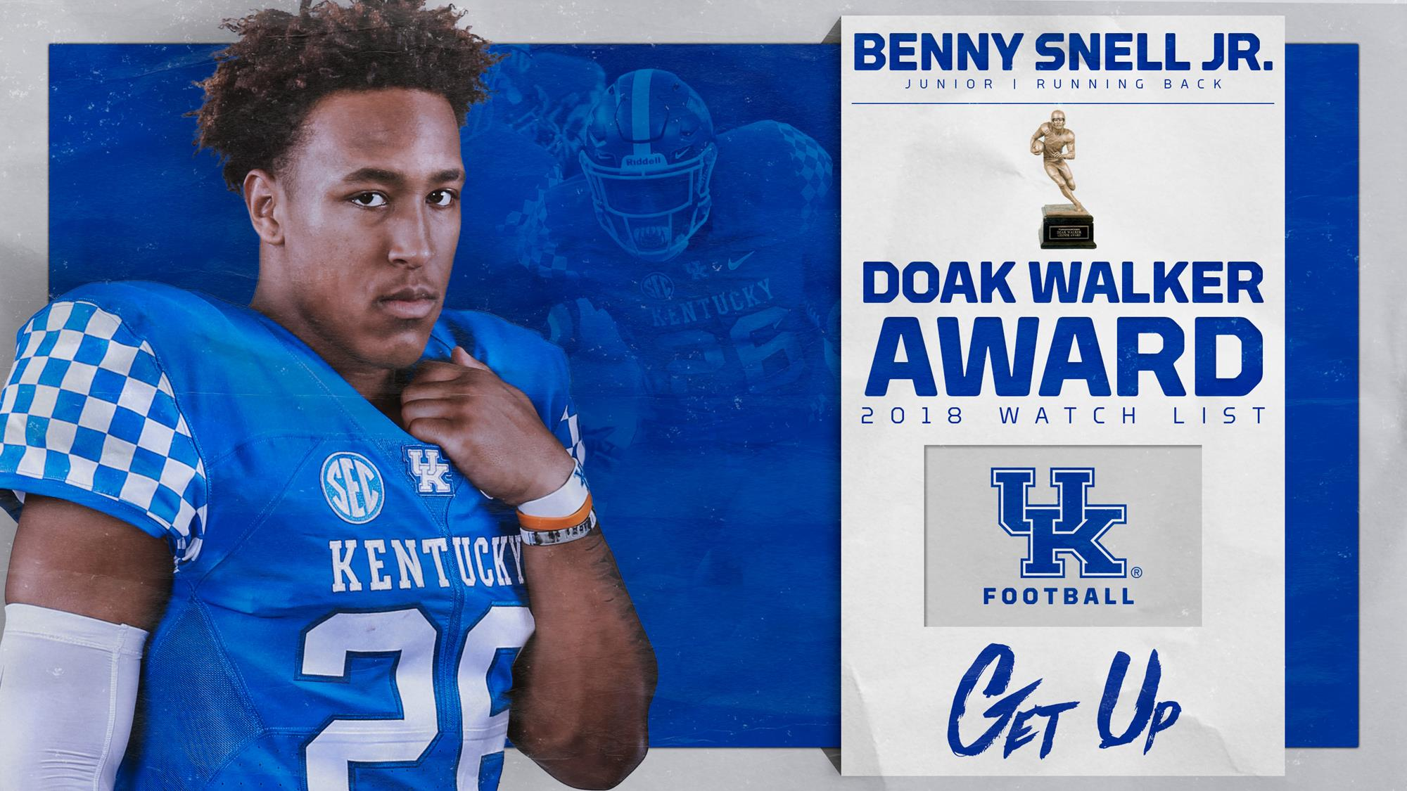 Benny Snell Jr. Named to Doak Walker Award Watch List