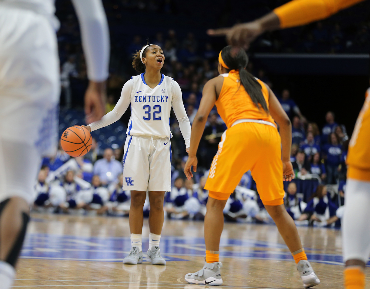 Jaida Roper

The University of Kentucky women's basketball team falls to Tennessee on Sunday, December 31, 2017 at Rupp Arena. 

Photo by Britney Howard | UK Athletics