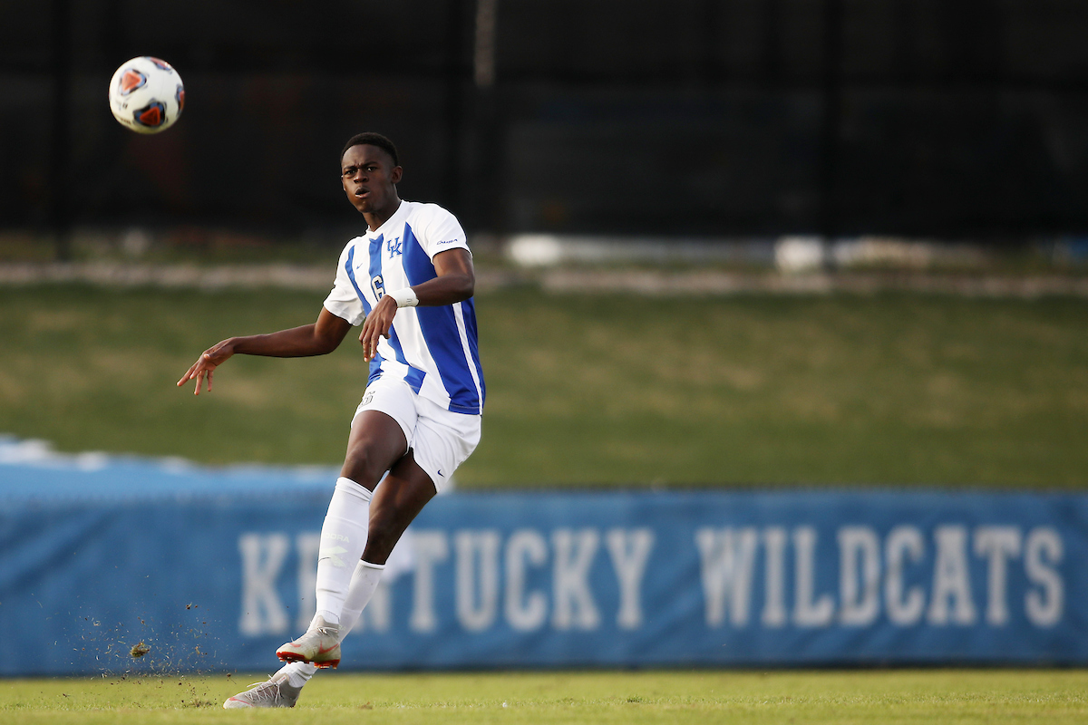 Aime Mabika.

Men's soccer beats Portland, 4-0.

Photo by Quinn Foster | UK Athletics