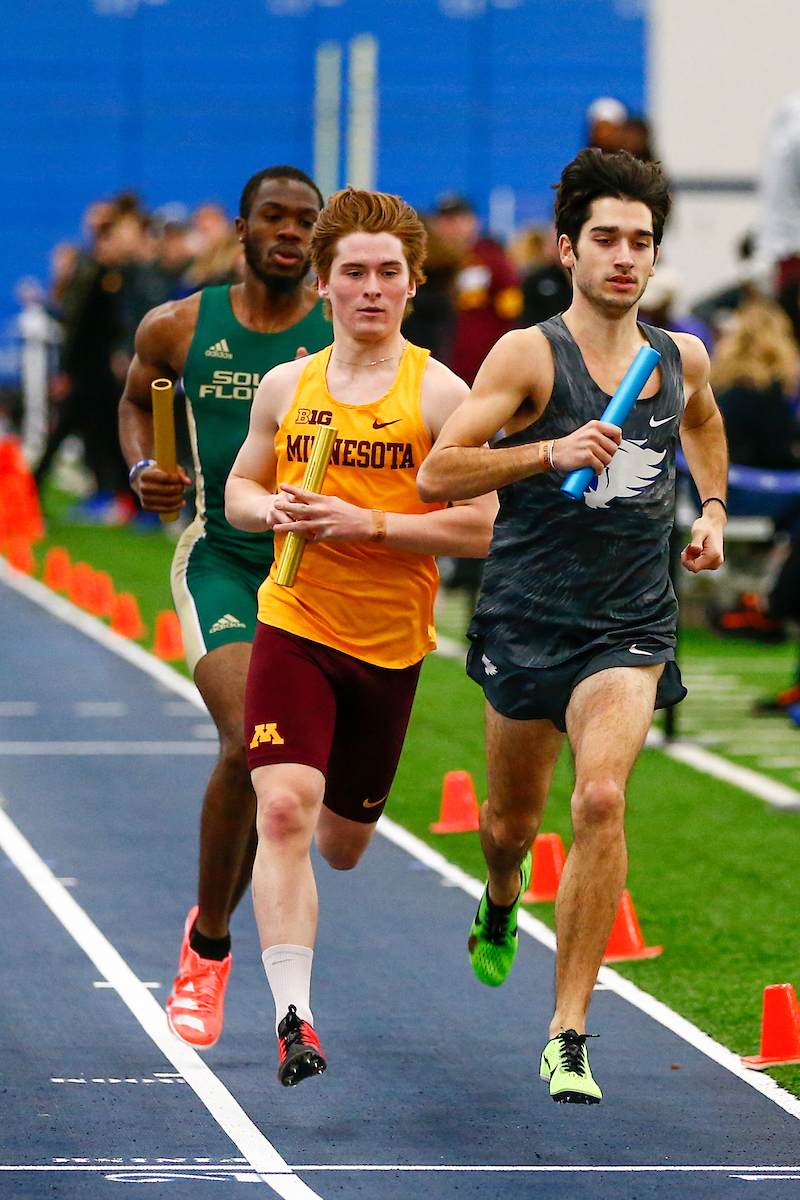 Szalay, LaClair, Thomas. 

Day one of the Rod McCravy Memorial. 

Photo By Barry Westerman | UK Athletics