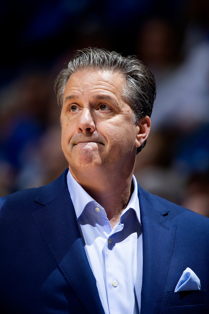 John Calipari.

Kentucky men's basketball beat UNCG 78-61 on Saturday in Rupp Arena.

Photo by Chet White | UK Athletics
