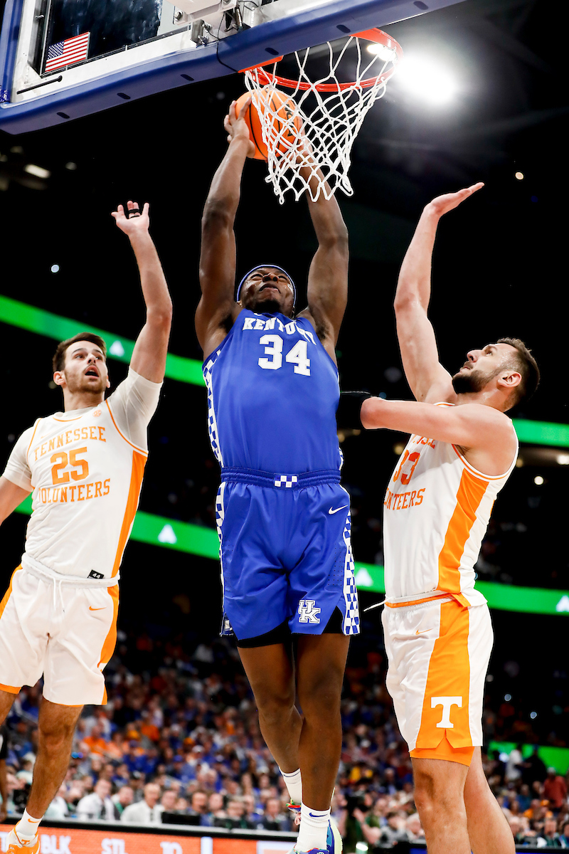 Oscar Tshiebwe.

Kentucky loses to Tennessee 69-62.

Photos by Chet White | UK Athletics