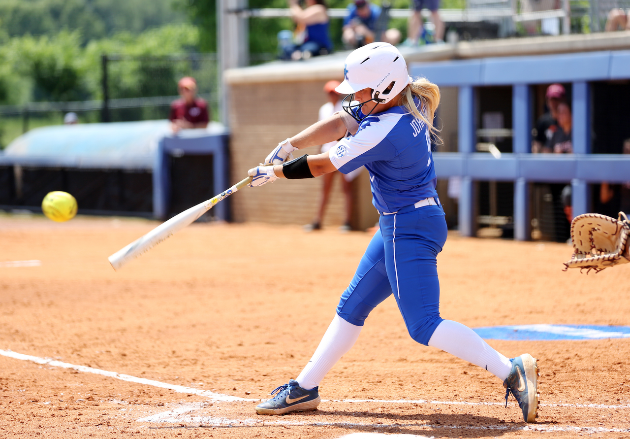Lauren Johnson

Softball beat Virginia Tech 8-1 in the second game of the NCAA Regional Tournament.

Photo by Britney Howard | UK Athletics