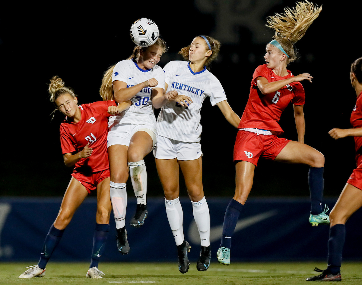 Jordyn Rhodes. Paige Archbold.

Kentucky ties Dayton 0-0.

Photos by Chet White | UK Athletics
