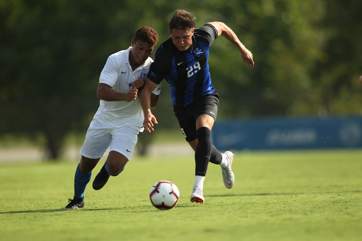 Matt Mazur.

Kentucky men's soccer in action again S. Louis University in an exhibition match on Sunday, August 12th, 2018 at The Bell in Lexington, Ky.

Photo by Quinlan Ulysses Foster I UK Athletics