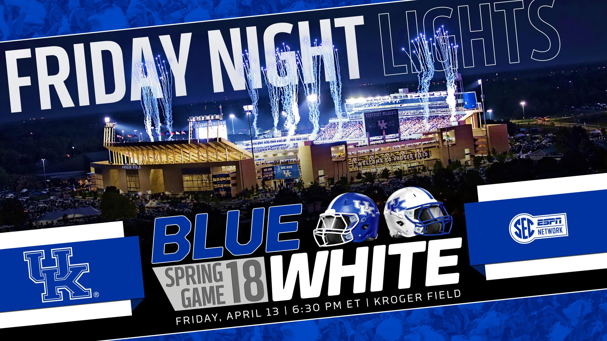Blue-White Spring Game Set for April 13 at 6:30 p.m.