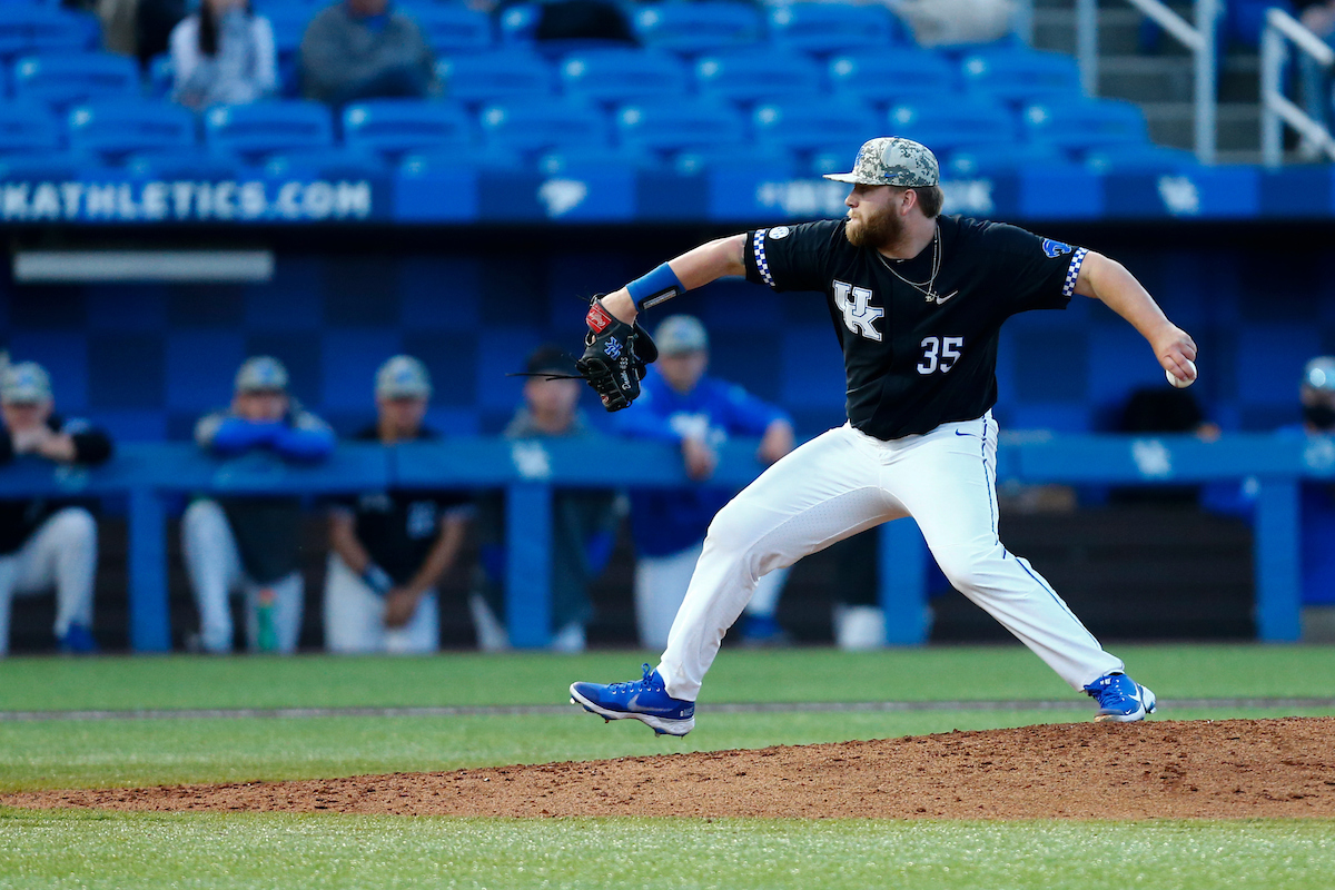 Cole Daniels. 

Kentucky falls South Carolina,12-6. 

Photo By Barry Westerman | UK Athletics