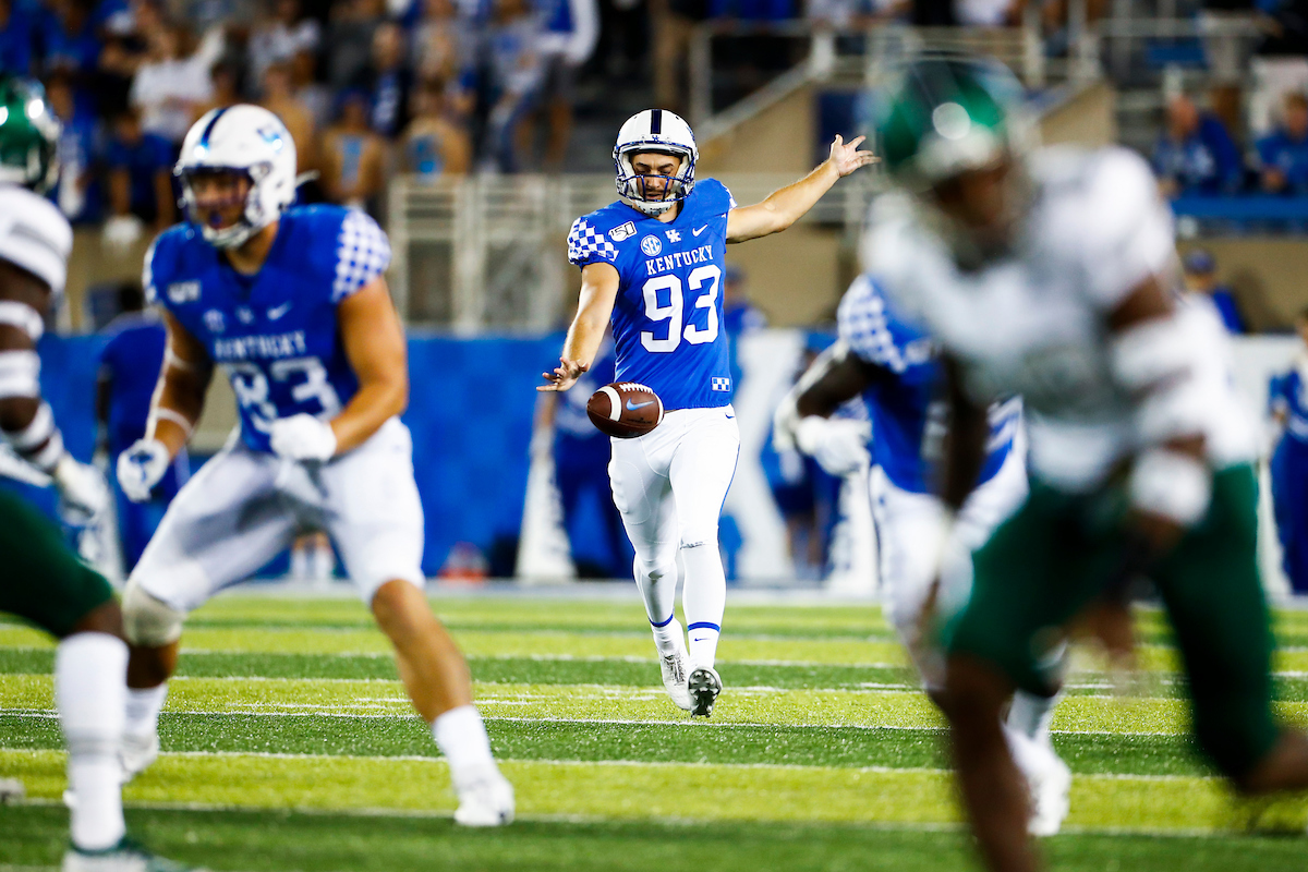 Max Duffy.

UK beat EMU 38-17.

Photo by Chet White | UK Athletics