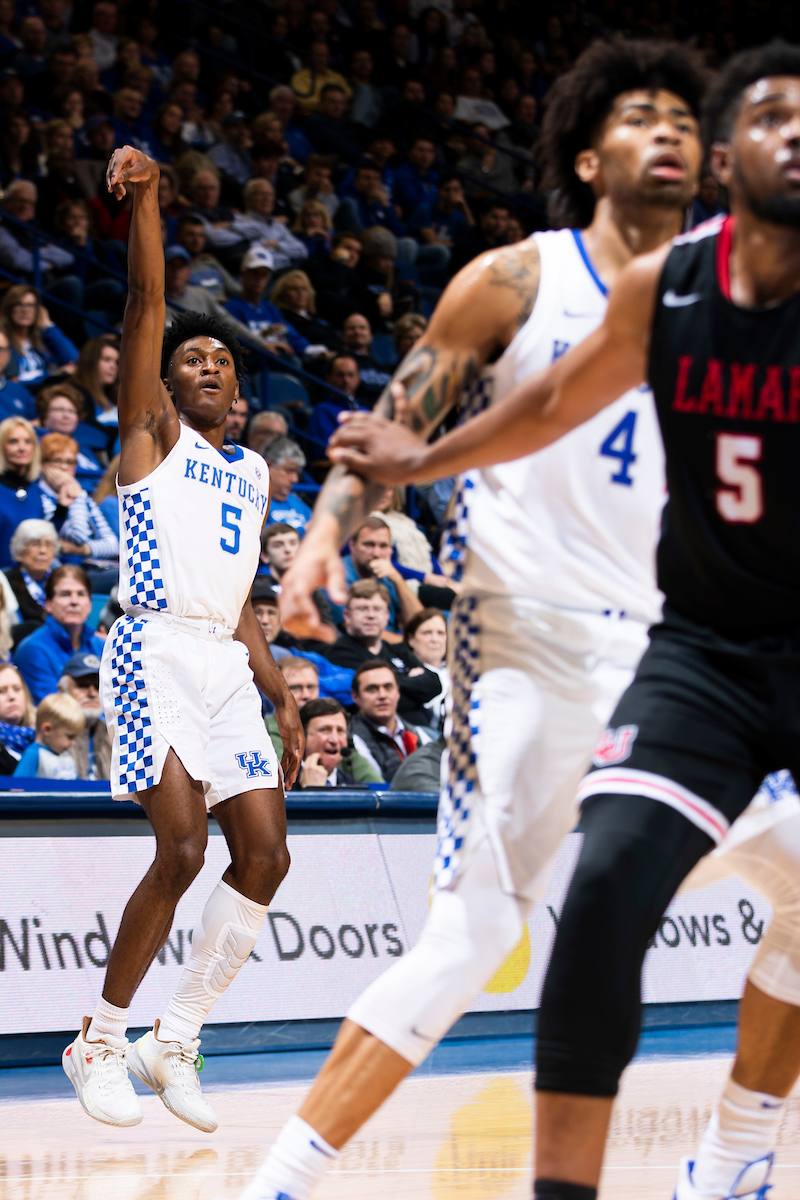 Immanuel Quickley.

Kentucky beat Lamar 81-56.

Photo by Chet White | UK Athletics