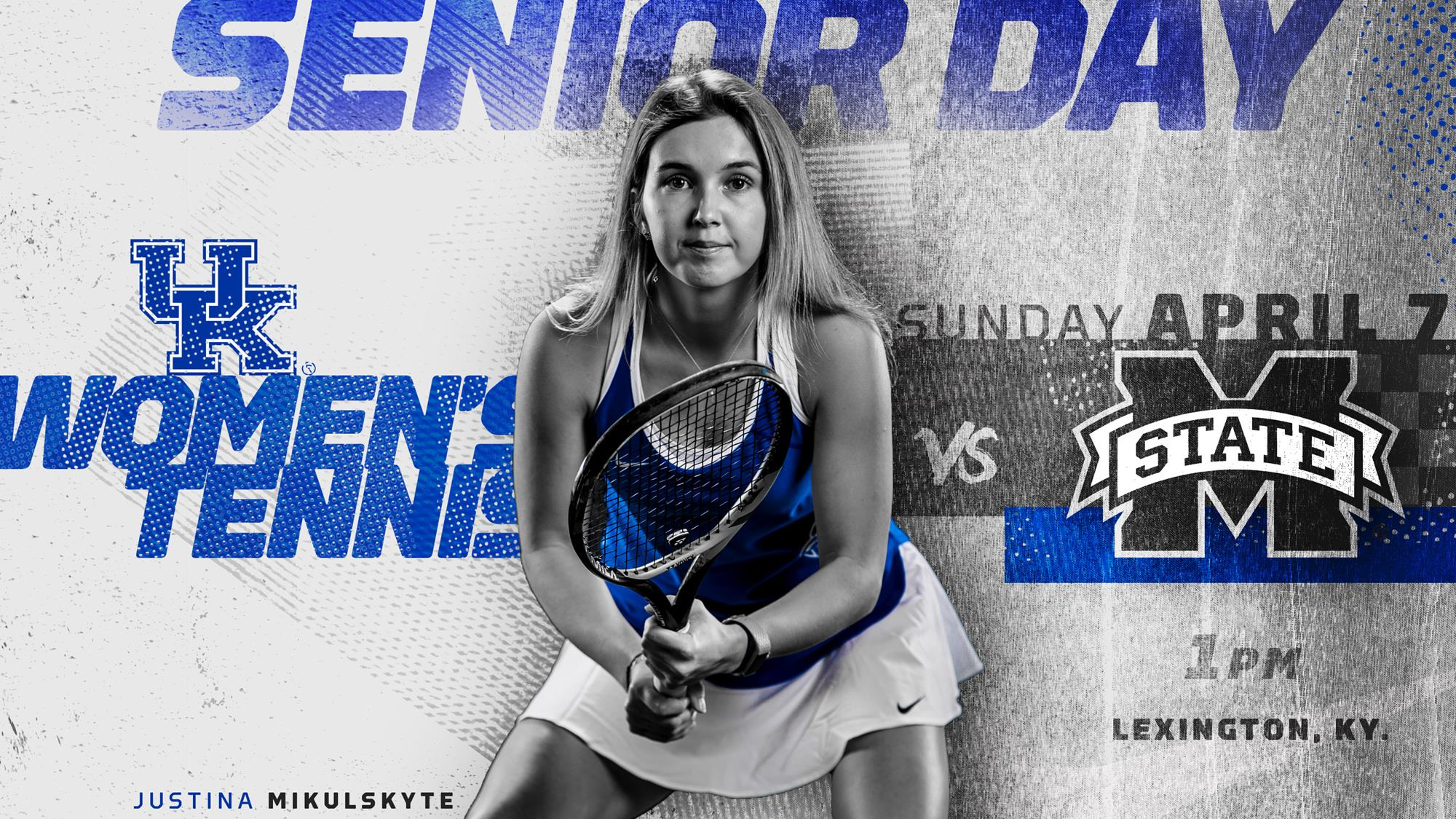 UK Women’s Tennis Honors Mikulskyte on Sunday for Senior Day