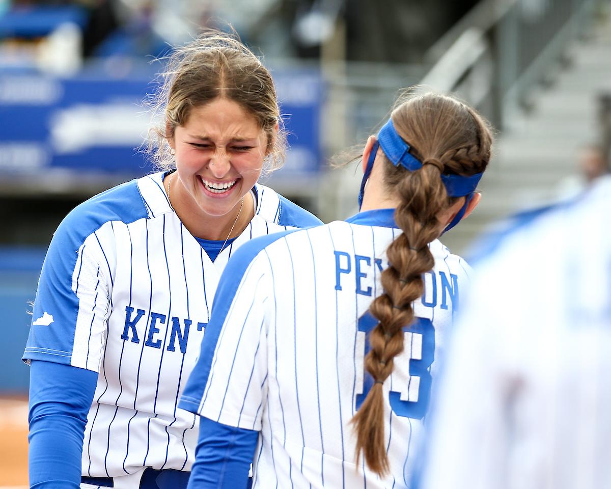 Miranda Stoddard. 

Kentucky defeats LSU 7-5. 

Photo by Eddie Justice | UK Athletics