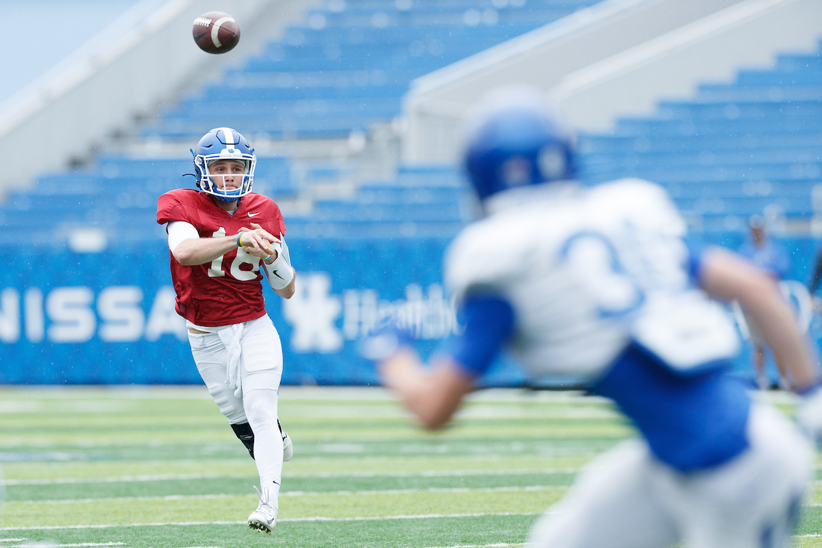 NIK SCALZO.

2021 UK Football Spring Practice.

Photo by Elliott Hess | UK Athletics