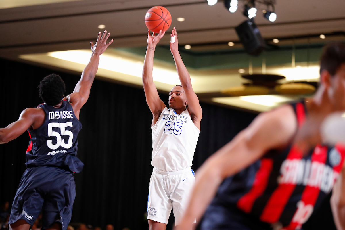 PJ Washington.

The University of Kentucky men's basketball team beat San Lorenzo de Almagro 91-68 at the Atlantis Imperial Arena in Paradise Island, Bahamas, on Thursday, August 9, 2018.

Photo by Chet White | UK Athletics