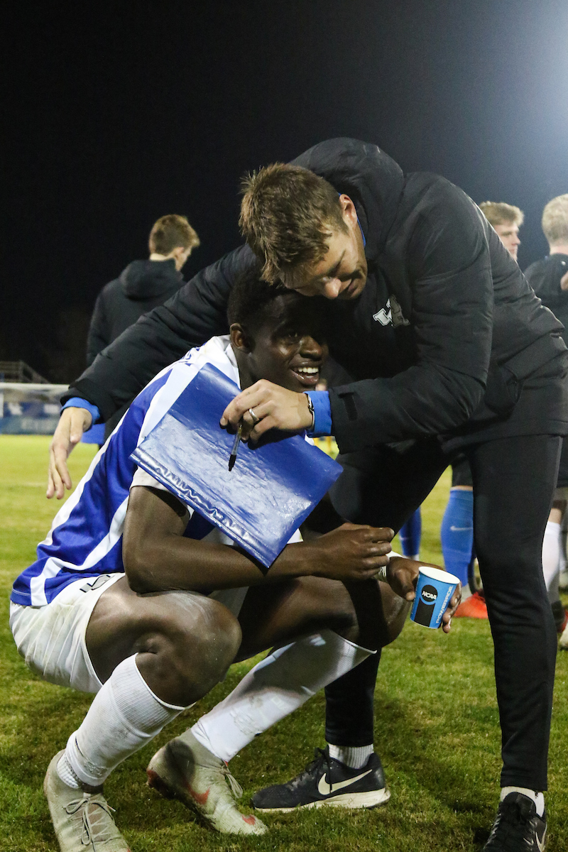 Aime Mabika. 

Men's soccer beat Lipscomb 2-1

Photo by Eddie Justice | UK Athletics