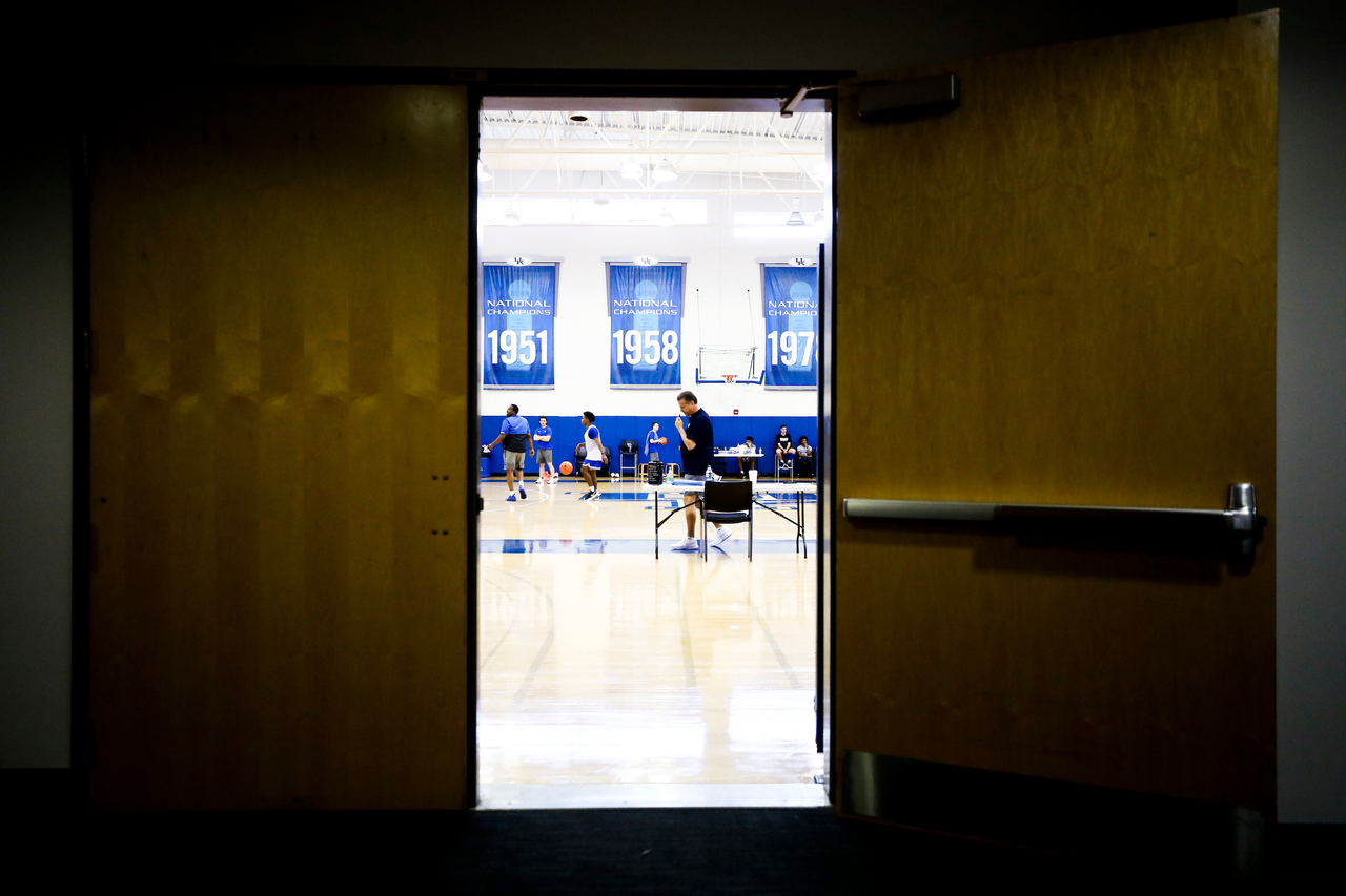 John Calipari.

First practice of the season.

Photos by Chet White | UK Athletics