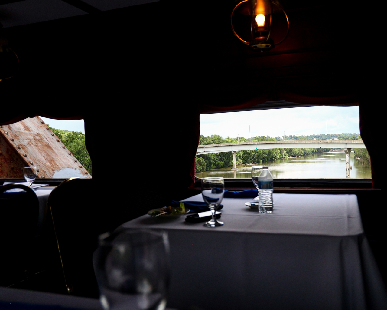 The Kentucky men's basketball team rode an RJ Corman train to the satellite camp at South Oldham High School in Crestwood, Kentucky.

Photo by Eddie Justice | UK Athletics