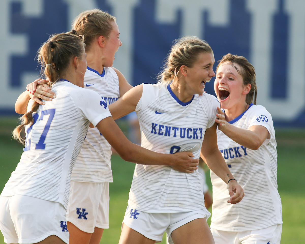 Celebration.Kentucky beat Murray State 3-2.Photo by Tommy Quarles | UK Athletics