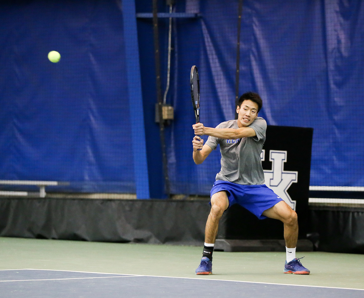 Ryo Matsumura.

University of Kentucky men's tennis hosts Duke.

Photo by Maddie Baker | UK Athletics