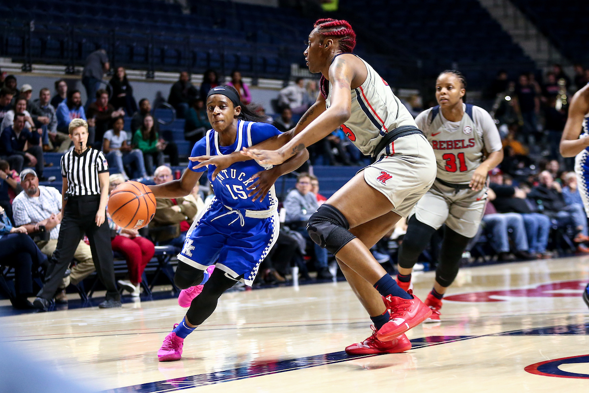 Chasity Patterson. 

Kentucky beat Ole Miss 94-52.

Photo by Eddie Justice | UK Athletics