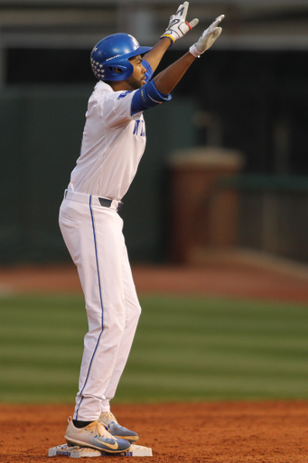 Tristan Pompey.

The University of Kentucky baseball team beat South Carolina 14-1 on Friday, April 6th, 2018, at Cliff Hagan Stadium in Lex