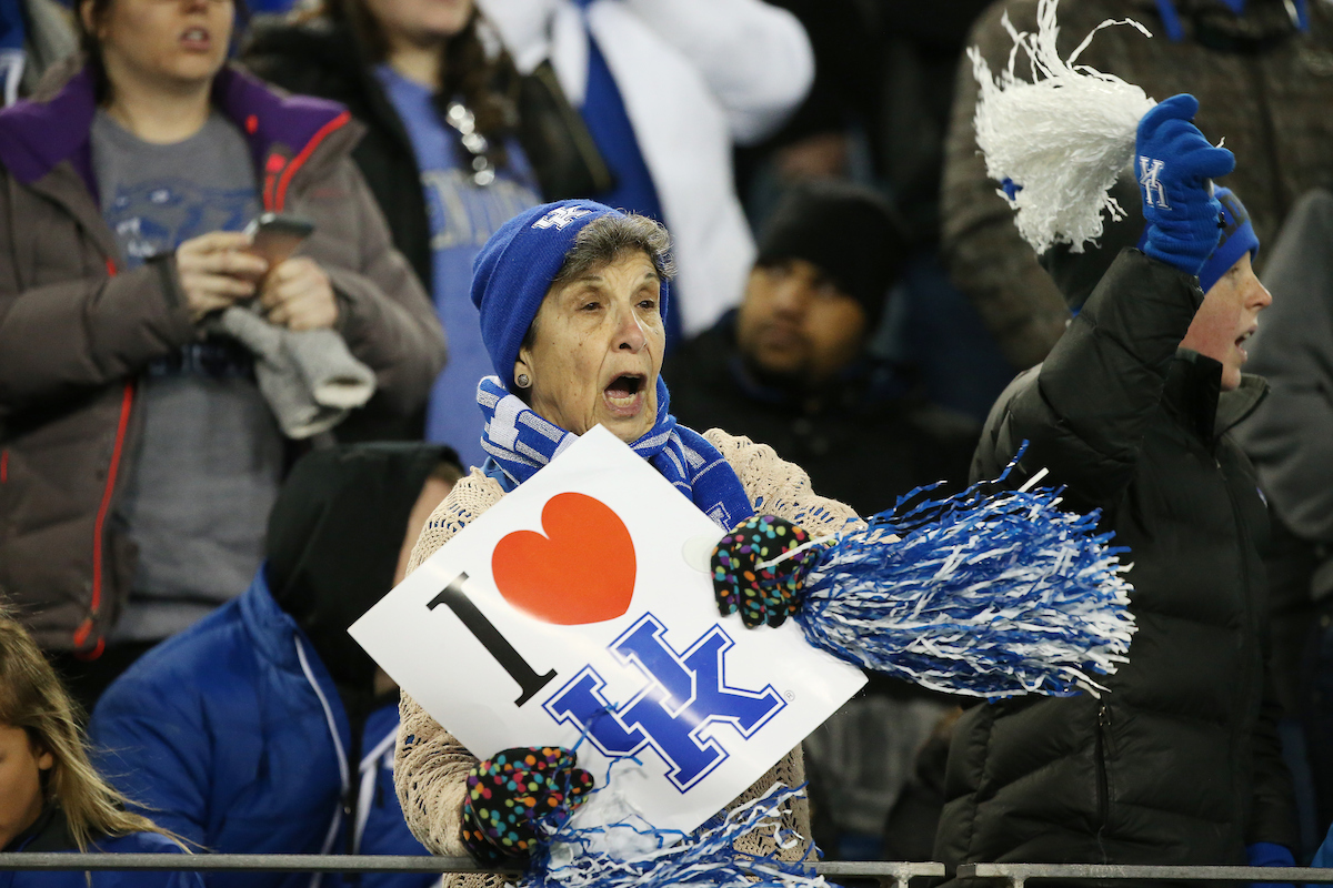 Fans.

The University of Kentucky football team falls to Northwestern 23-24 in the Music City Bowl on Friday, December 29, 2017, at Nissan Field in Nashville, Tn.

Photo by Chet White | UK Athletics