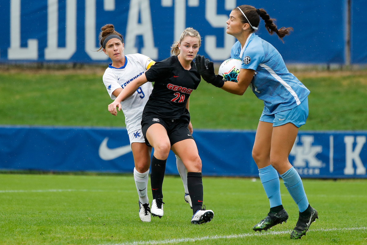Marissa Bosco.

UK women’s soccer tied Georgia 1-1 in double OT on Sunday, October 11, 2020, at The Bell in Lexington, Ky.

Photo by Chet White | UK Athletics