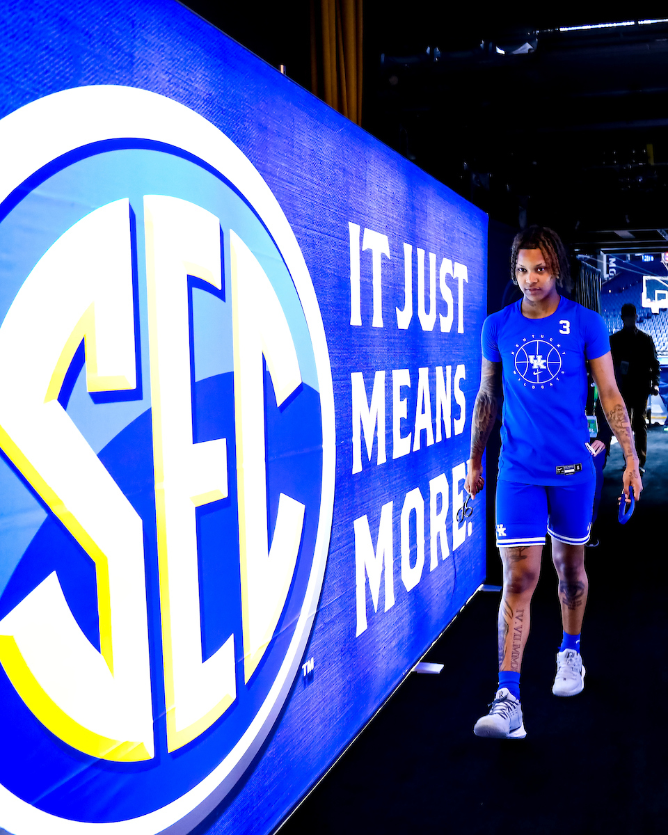 Jazmine Massengill.

Kentucky shootaround day one for the SEC Tournament.

Photo by Eddie Justice | UK Athletics