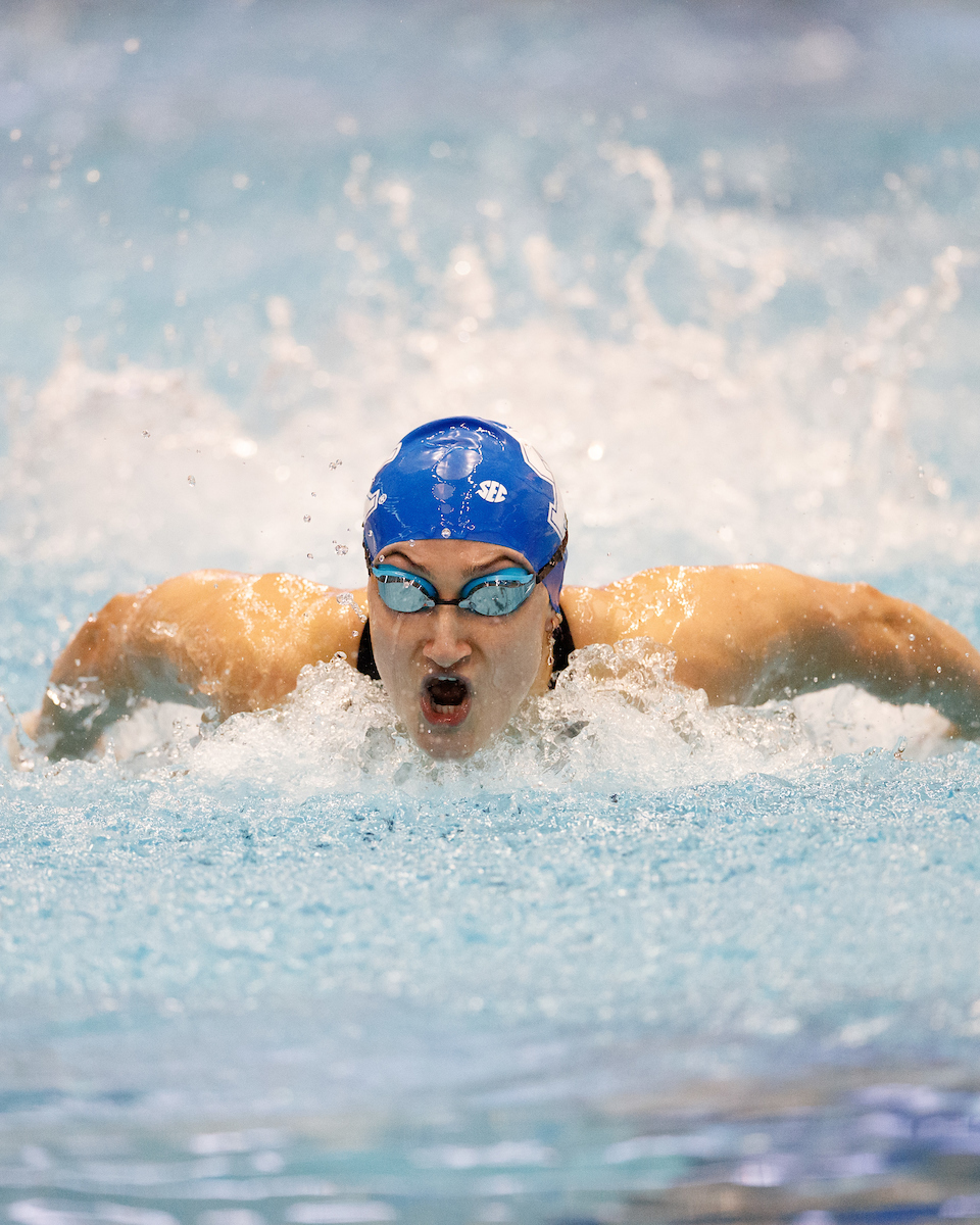 Izzy Gati.

Day four of the SEC Swim and Dive Championship.

Photo by Elliott Hess | UK Athletics
