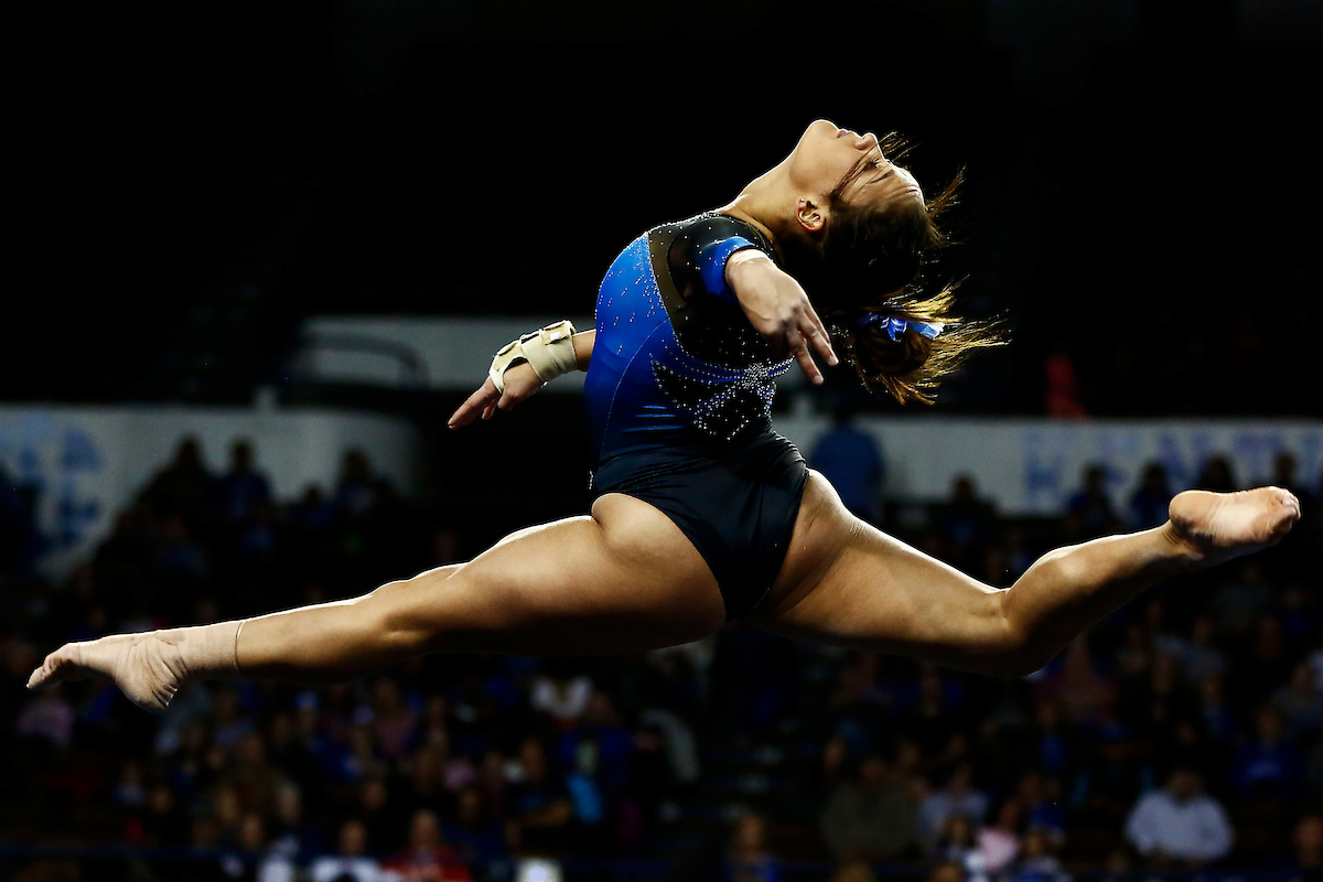 Katie Stuart.

The UK gymnastics team hosted #11 Auburn at Memorial Coliseum.

Photo by Chet White| UK Athletics