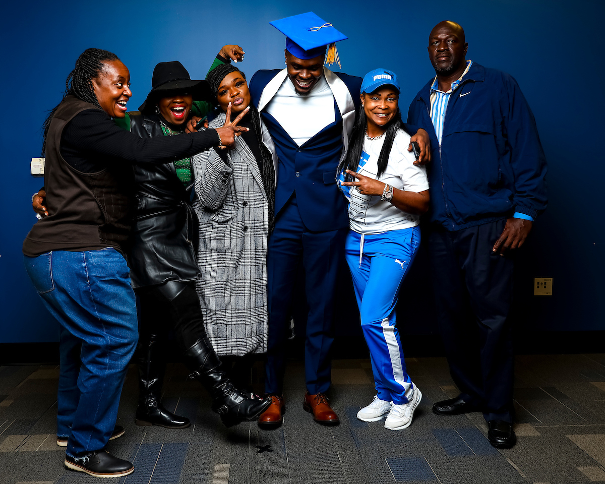 Jordan Wright.

December 2021 Graduation Photos.

Photo by Eddie Justice | UK Athletics