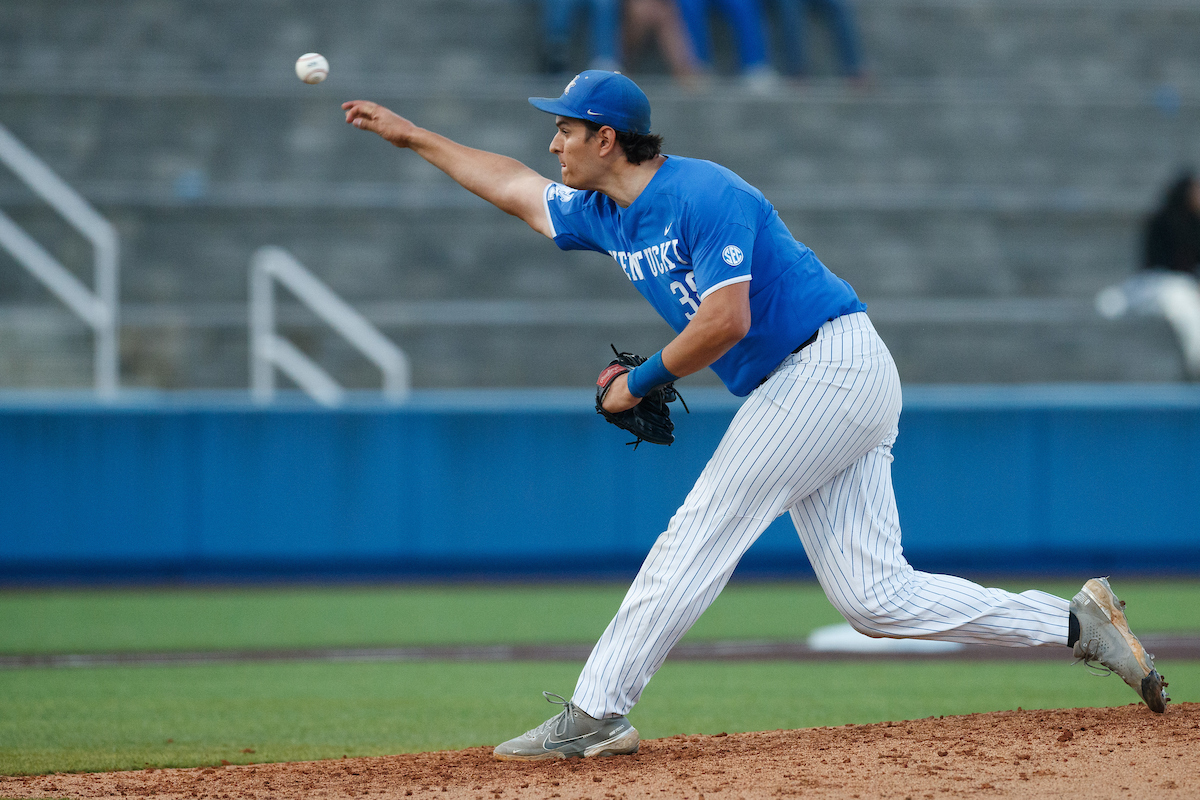 JIMMY RAMSEY.

Kentucky loses to UofL 12-5.

Photo by Elliott Hess | UK Athletics