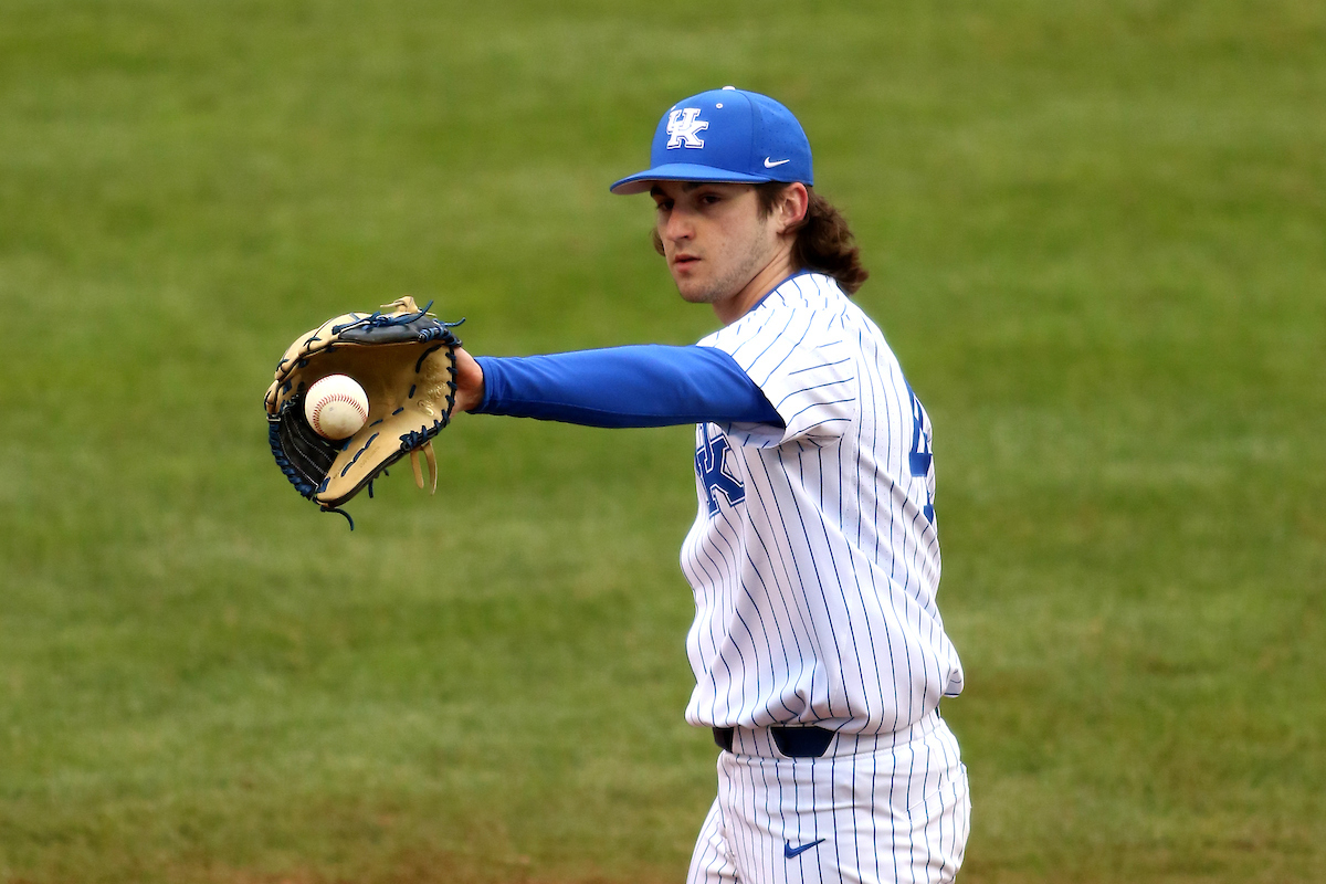 Aaron McGeorge.

The University of Kentucky baseball team falls to NKU on Wednesday, March 7th, 2018, at Cliff Hagan Stadium in Lexington, Ky.

Photo by Quinn Foster I UK Athletics