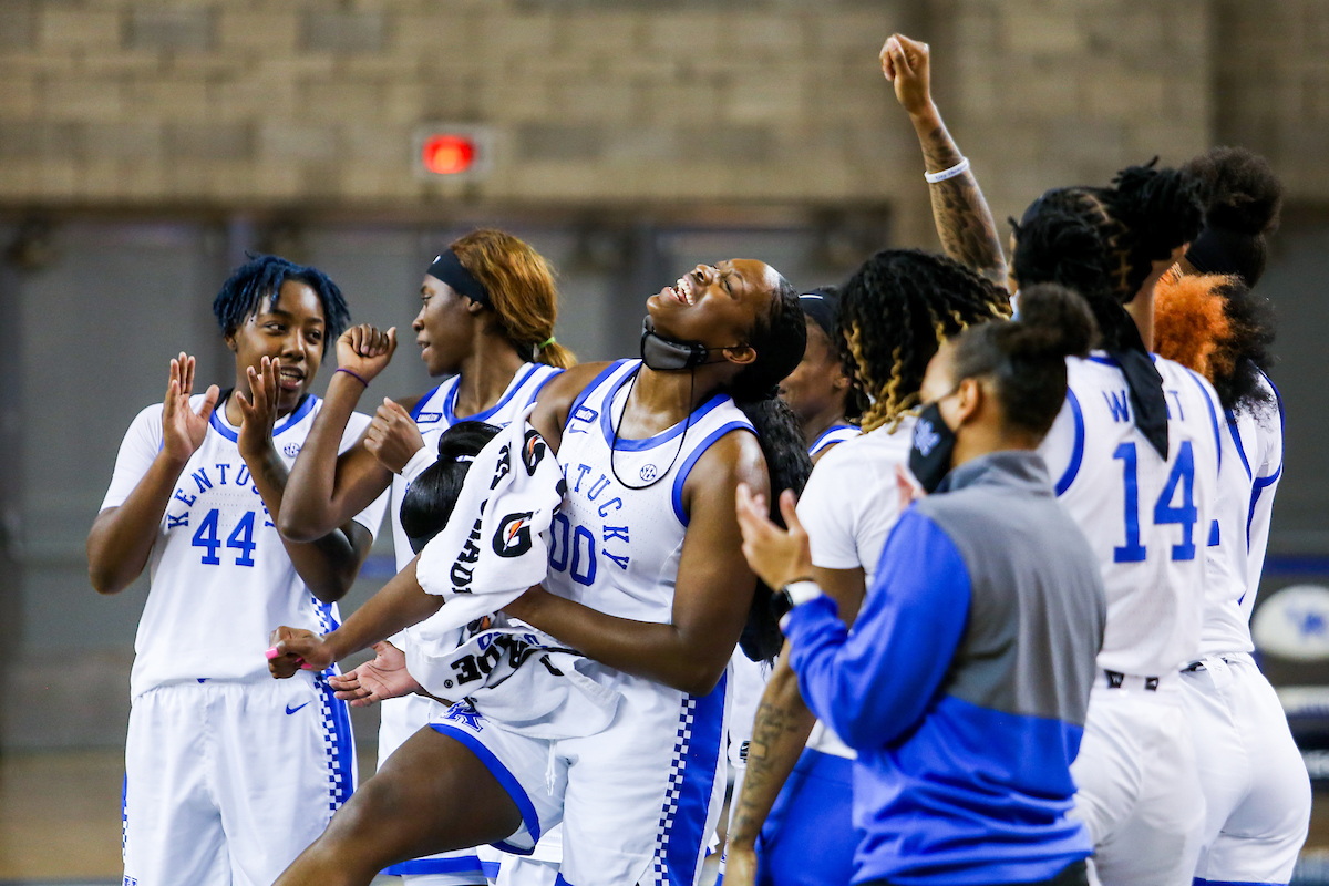 Olivia Owens.

Kentucky beats Indiana 72-68.

Photo by Hannah Phillips | UK Athletics
