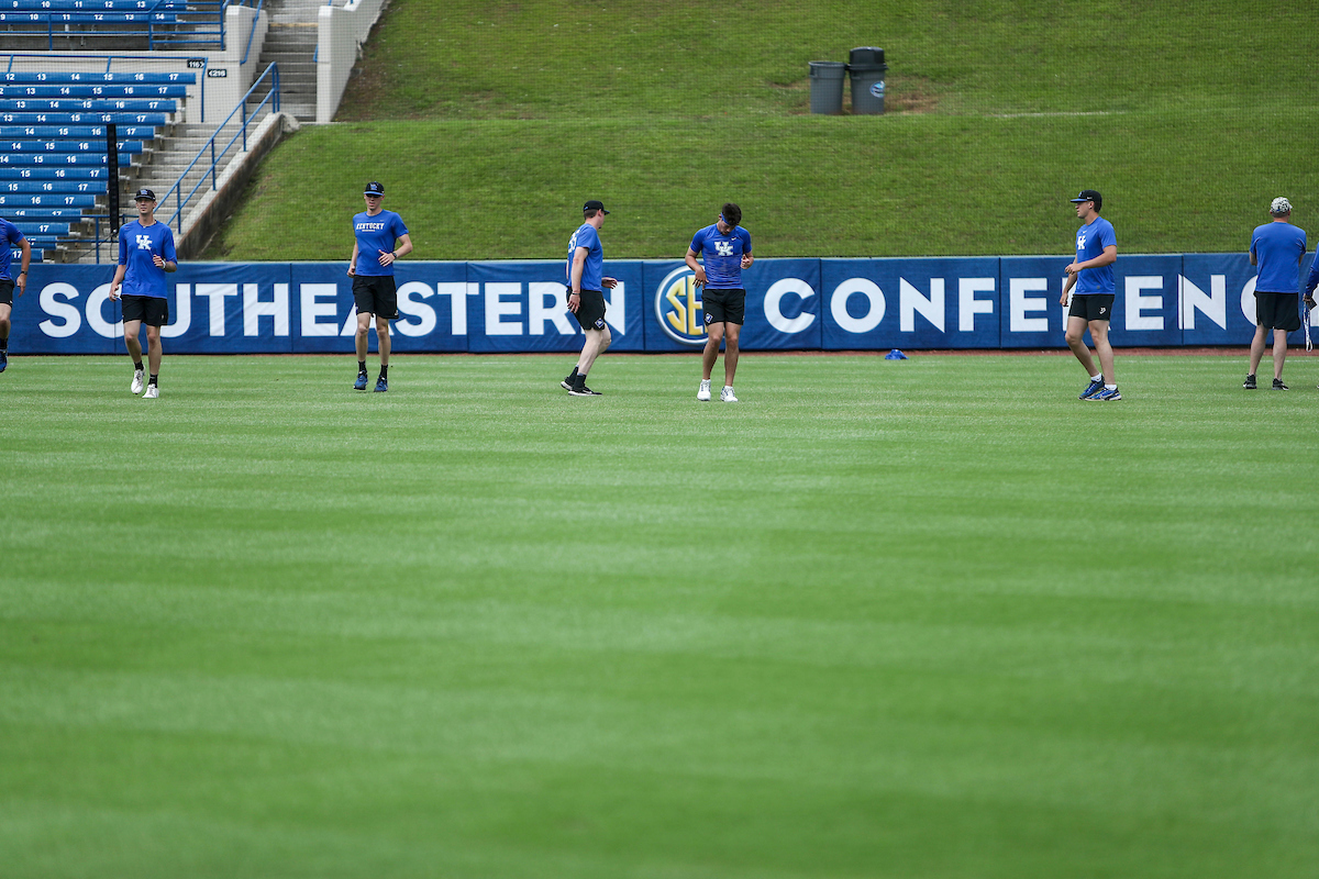 Kentucky Baseball Practice at the 2022 SEC Tournament.

Photo by Sarah Caputi | UK Athletics