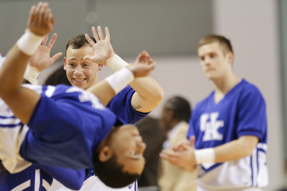 Cheerleaders. 

The UK women's basketball team falls to South Carolina.

Photo by Eddie Justice | UK Athletics