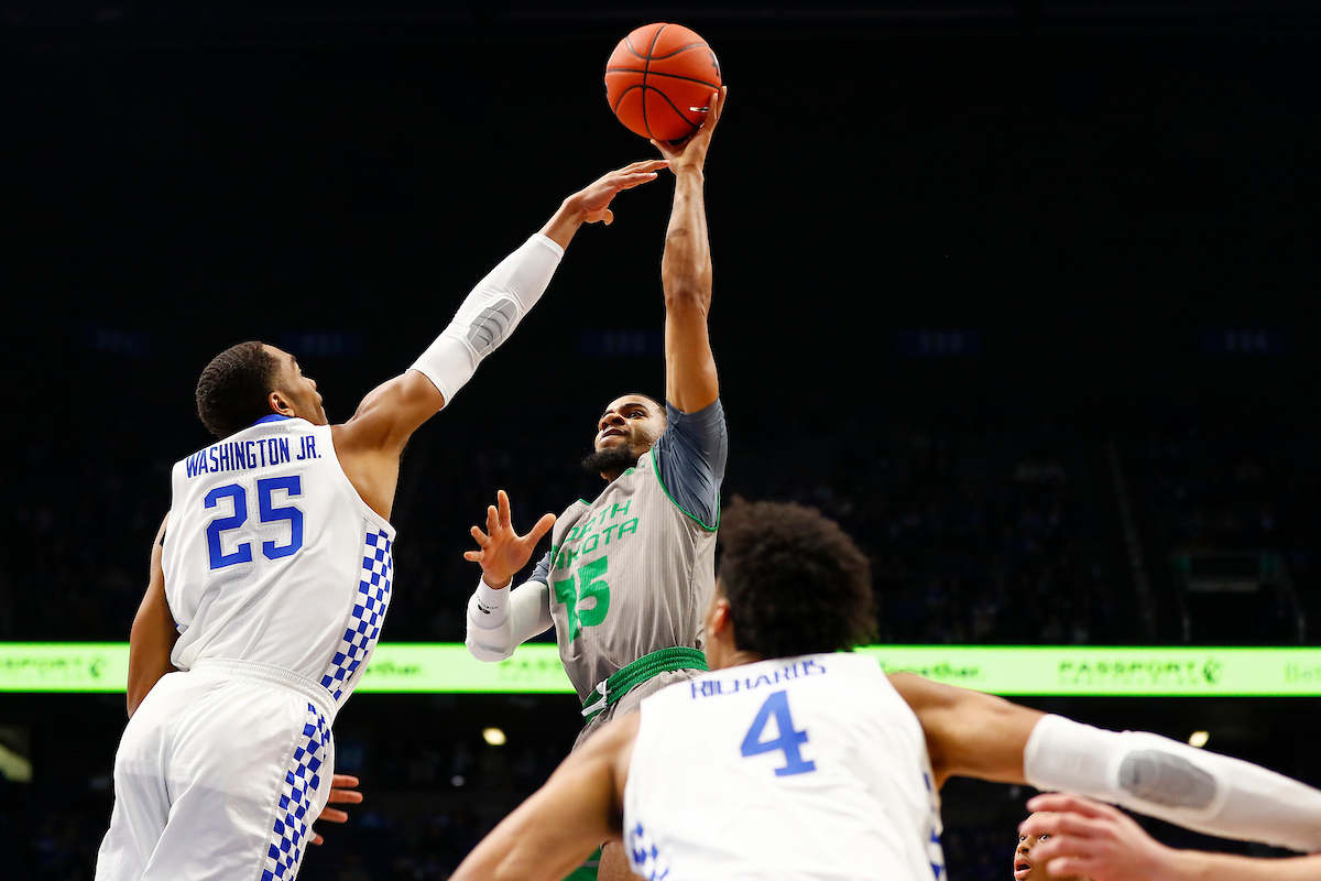 PJ Washington.

Men's basketball beats North Dakota 96-58.

Photo by Chet White | UK Athletics