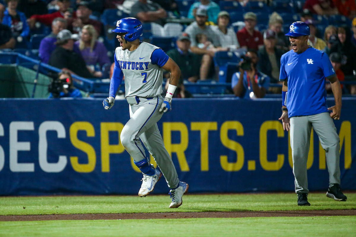 Devin Burkes. 

Kentucky loses to LSU 6-11.

Photo by Sarah Caputi | UK Athletics