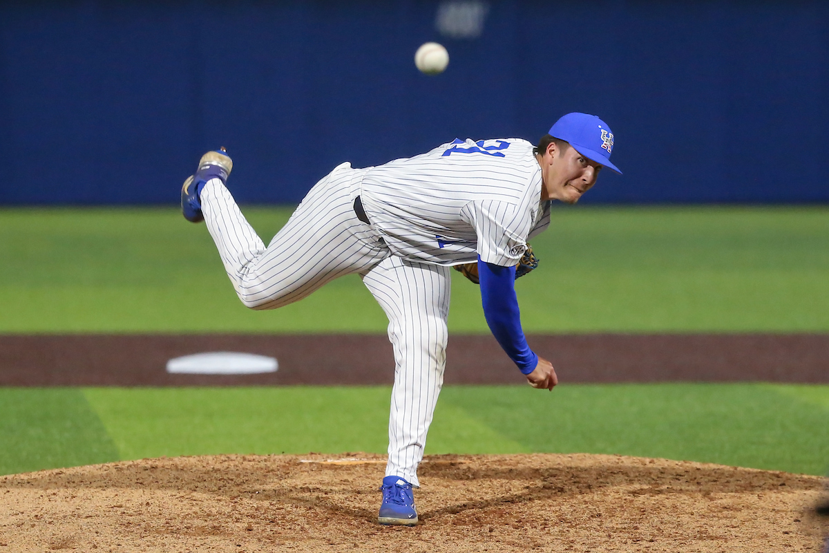 Wyatt Hudepohl.

Kentucky beats Butler 6 - 5.

Photo by Sarah Caputi | UK Athletics