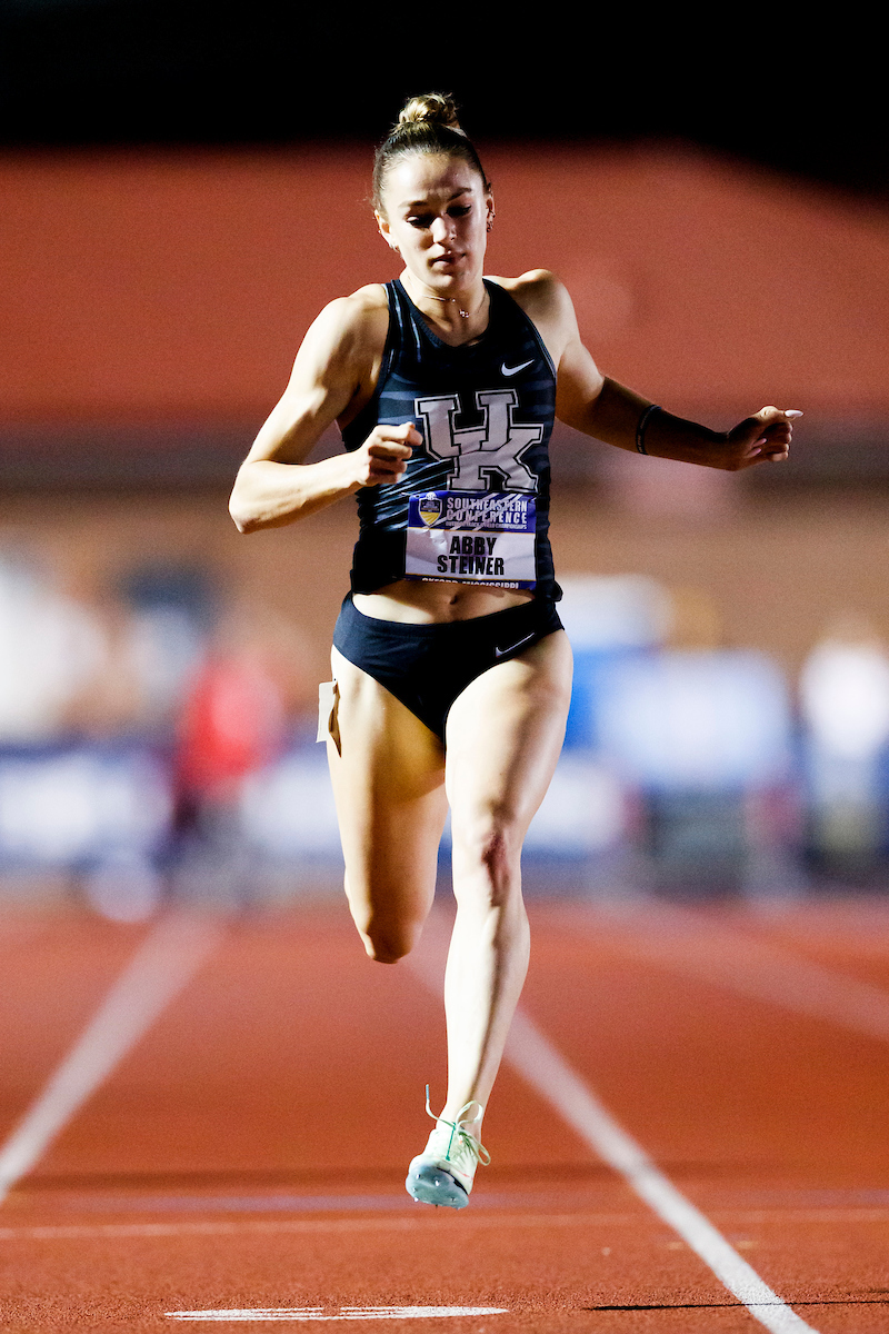 Abby Steiner.

SEC Outdoor Track and Field Championships Day 1.

Photo by Elliott Hess | UK Athletics
