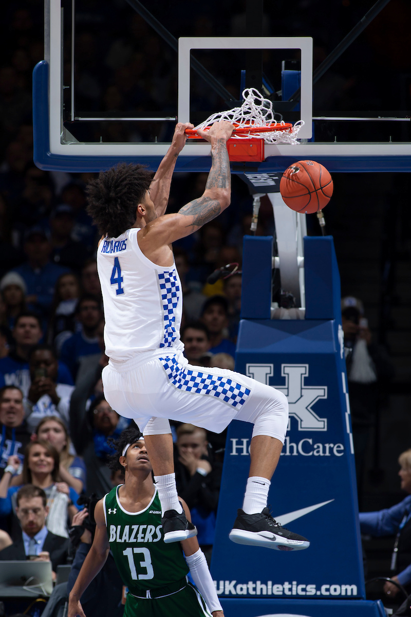 Nick Richards. 

Kentucky beat UAB  69-58.

Photo By Barry Westerman | UK Athletics